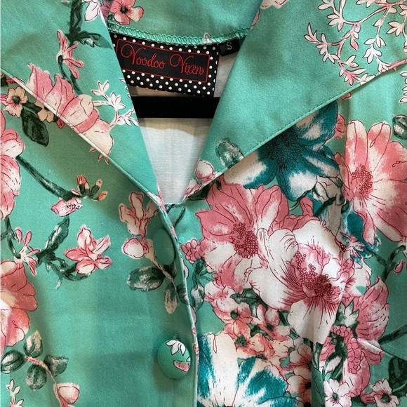 Voodoo Vixen Size Small Floral dress - Picture 8 of 14